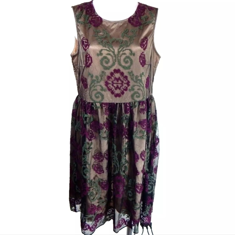 Sundance Lucky in Love Floral Embroidered Dress